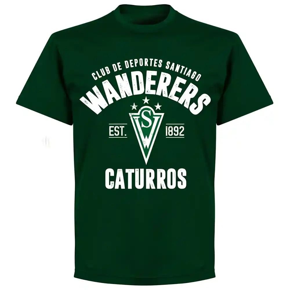 Santiago Wanderers Santiago Wanderers Men's Established T‑shirt in Green - 2