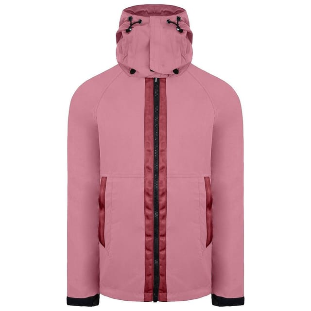 Weekend Offender Weekend Offender Men's Long Sleeve Zip Up Vienna Rhubarb Jacket in Pink - 2