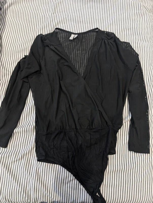 ASOS Mesh wrap over black bodysuit ASOS