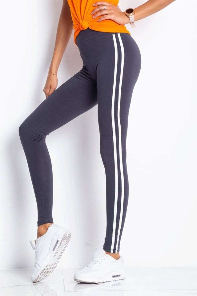 Love Lace Love Lace Women's Breathable Second Skin Long Leggings in Grey - 2