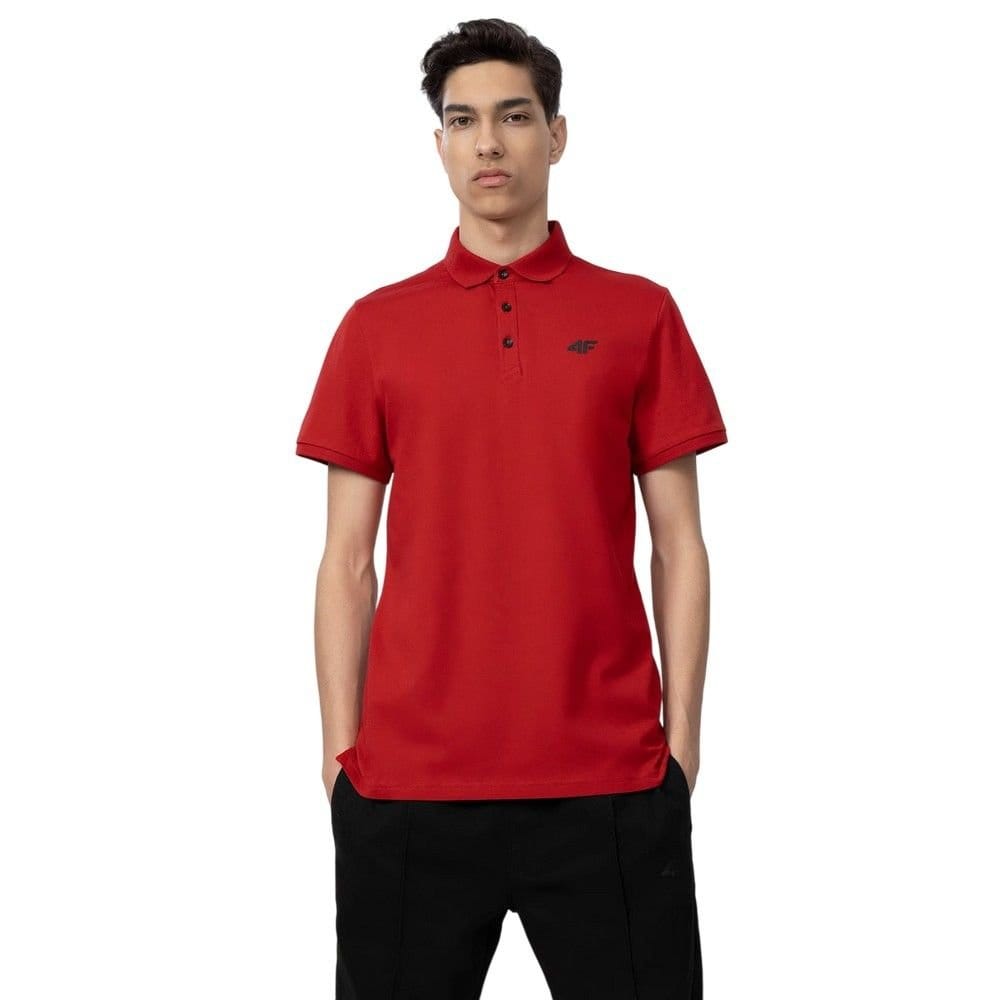 4F 4F Men's H4L22 TSM355 Polo Shirt in Red - 4