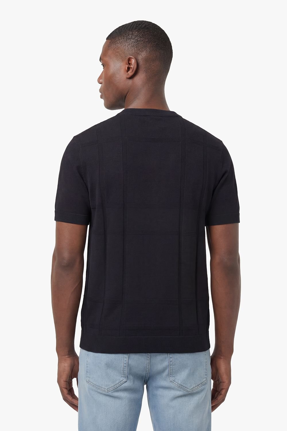 Luke 1977 Luke 1977 Men's Lerwick Knitted T-shirt in Black - 2