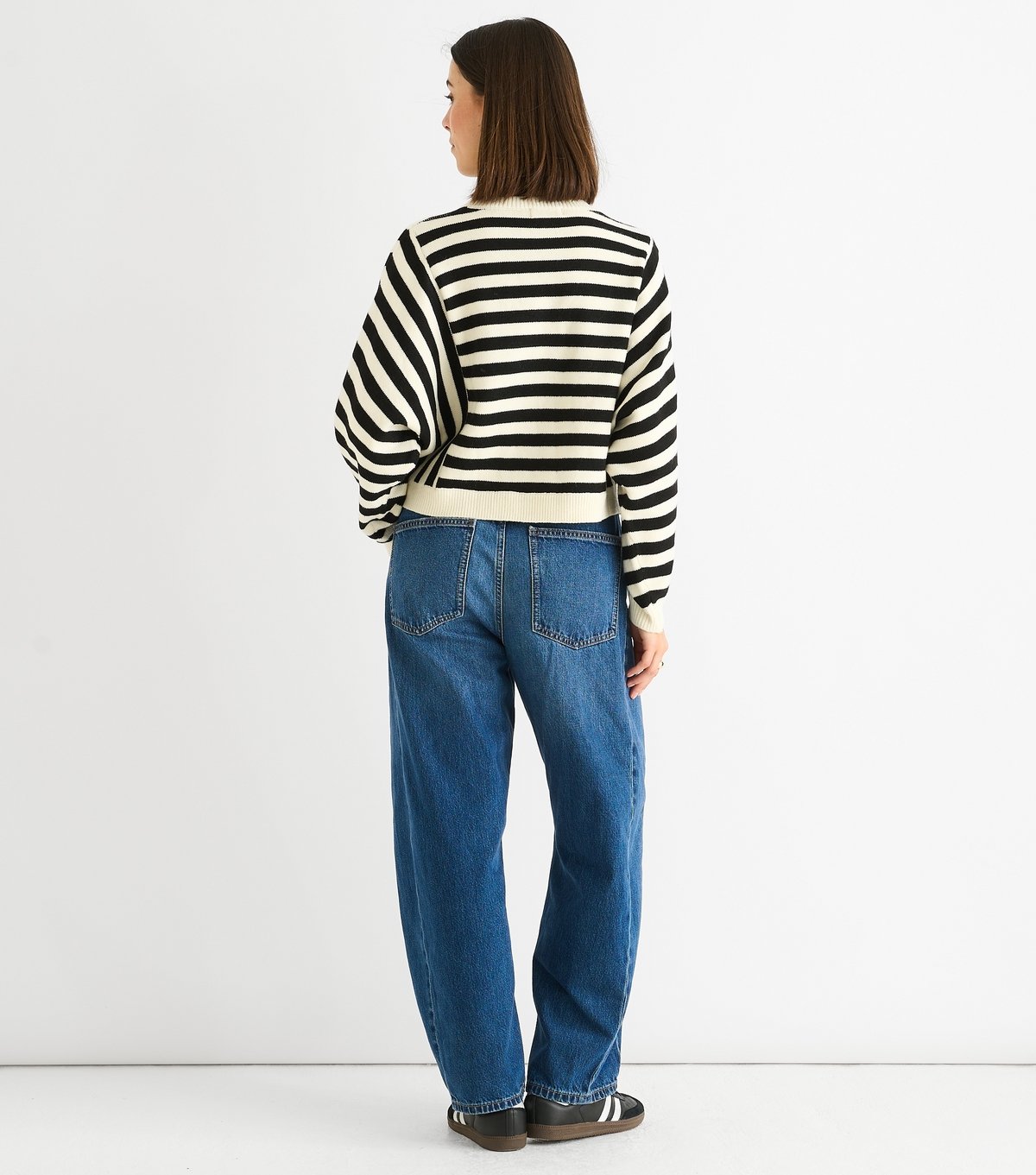 Gini London Women's Black Striped Jumper Gini London New Look - 4