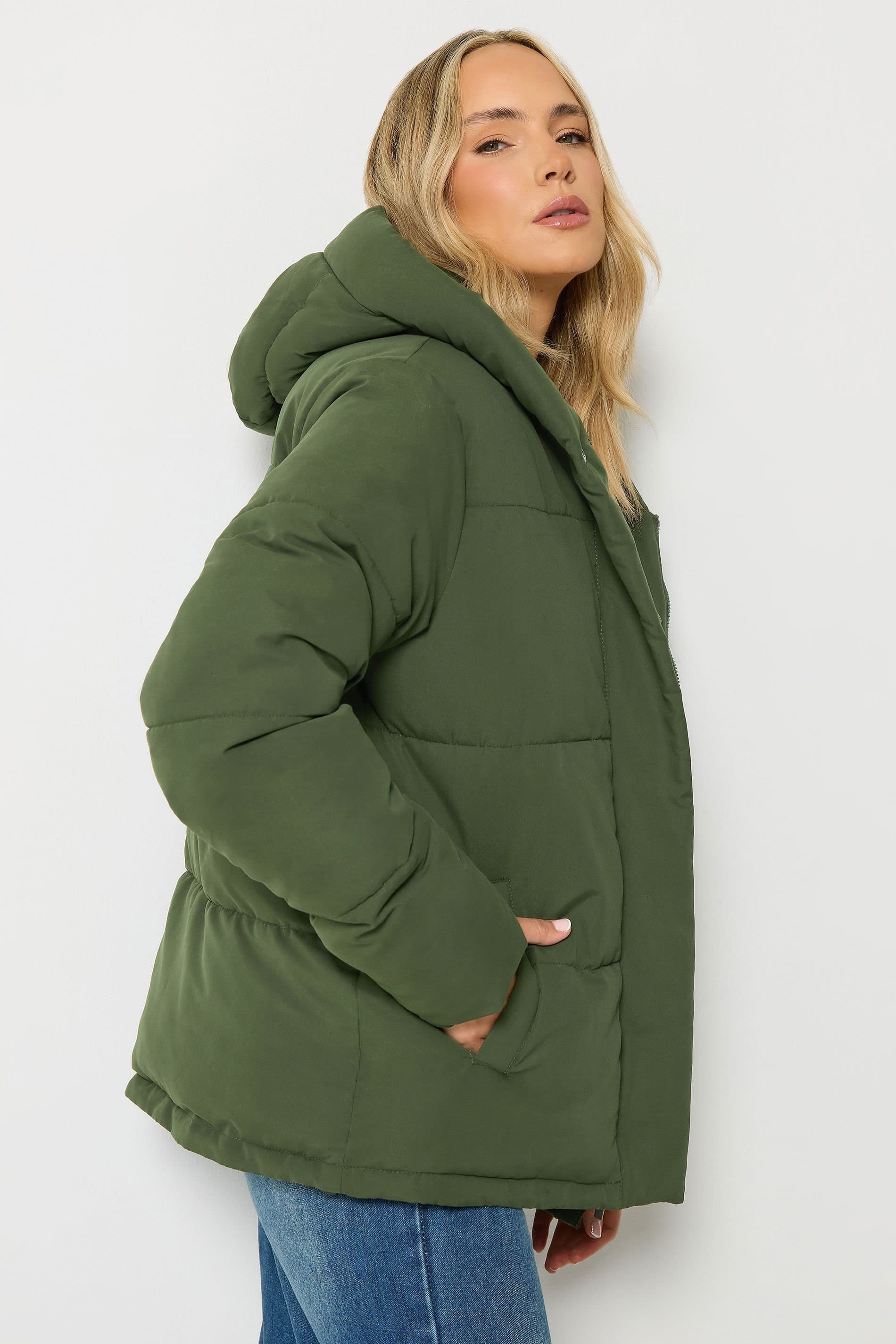 Long Tall Sally Long Tall Sally Women's Tall Padded Coat in Olive