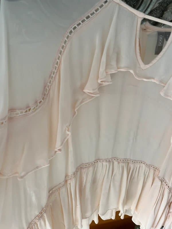 ASOS Pale peach chiffon shirt