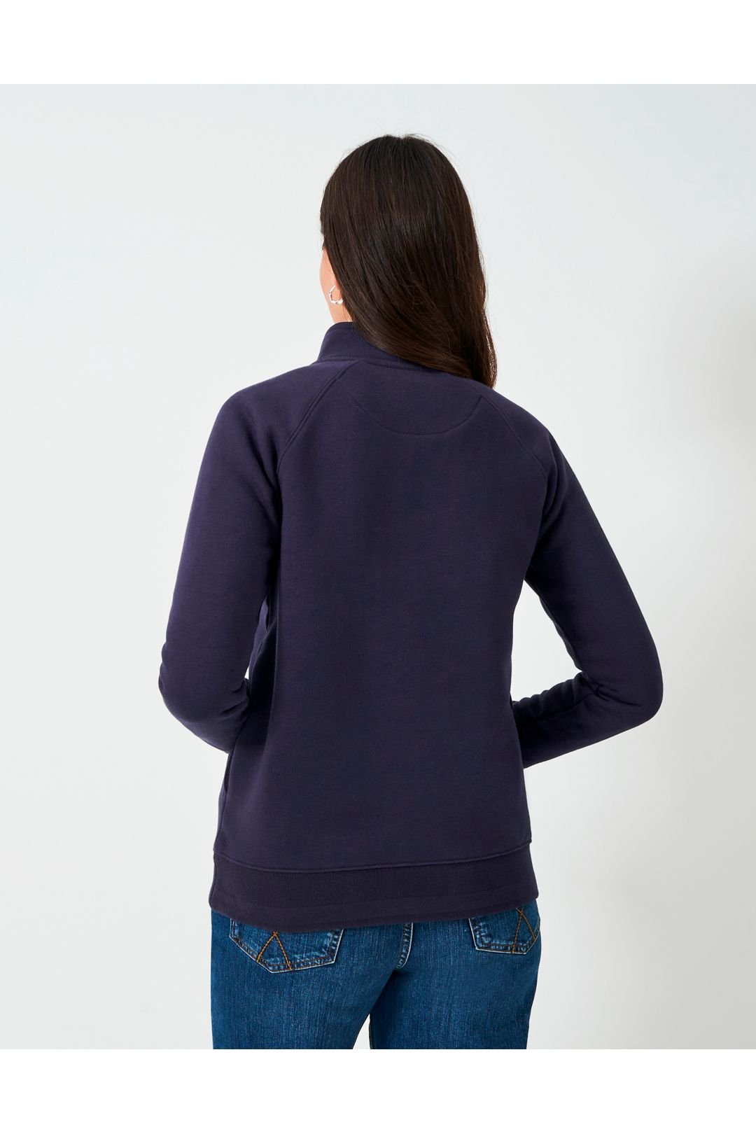 Crew Clothing Crew Clothing Women's Half Zip Sweat Navy - 3