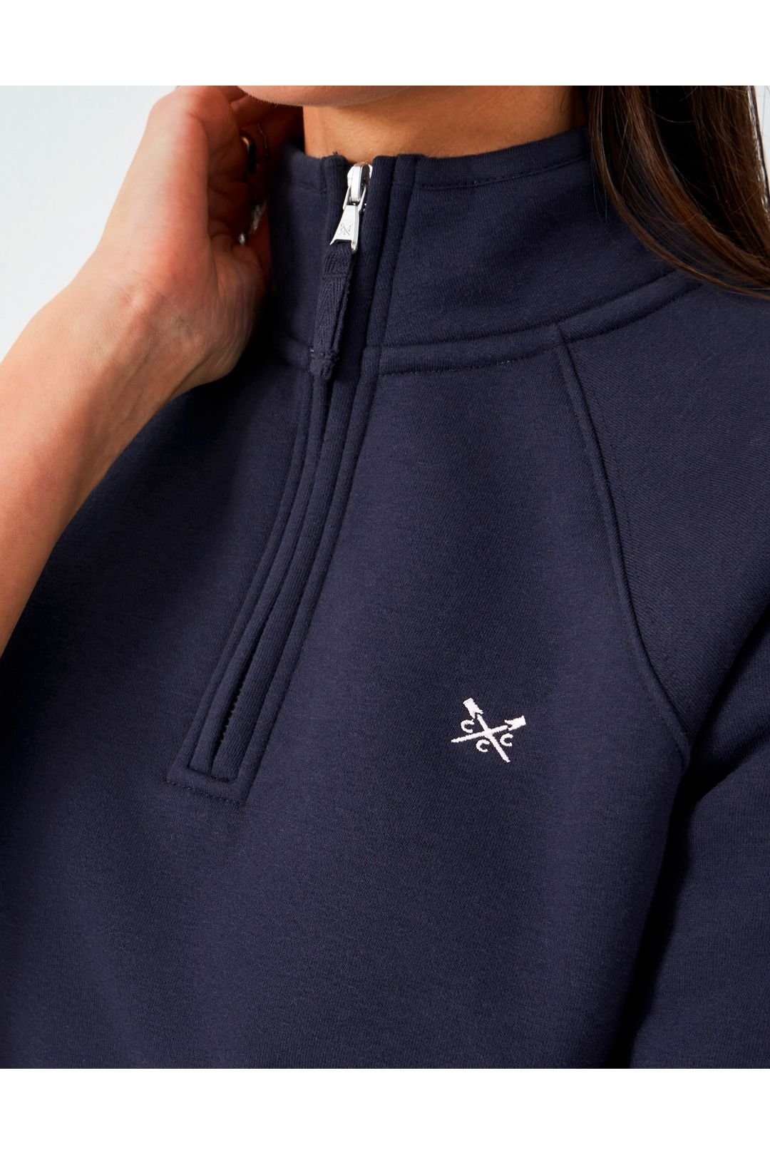 Crew Clothing Crew Clothing Women's Half Zip Sweat Navy - 4