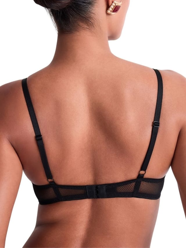 Aubade Aubade Women's Sweet Euphoria Triangle Plunge Bra in Black - 2