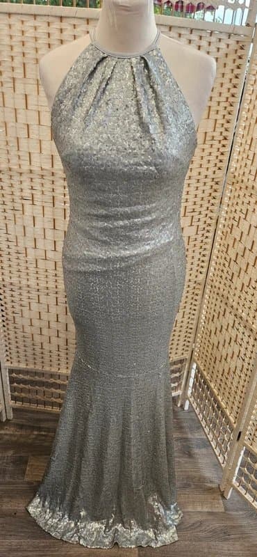 TFNC London Tfnc London silver fishtail occasions dress size 6