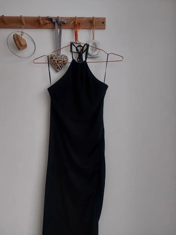 Bershka Bershka Halter Neck Midi Dress