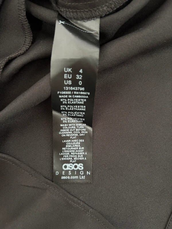 ASOS Design silk look top
