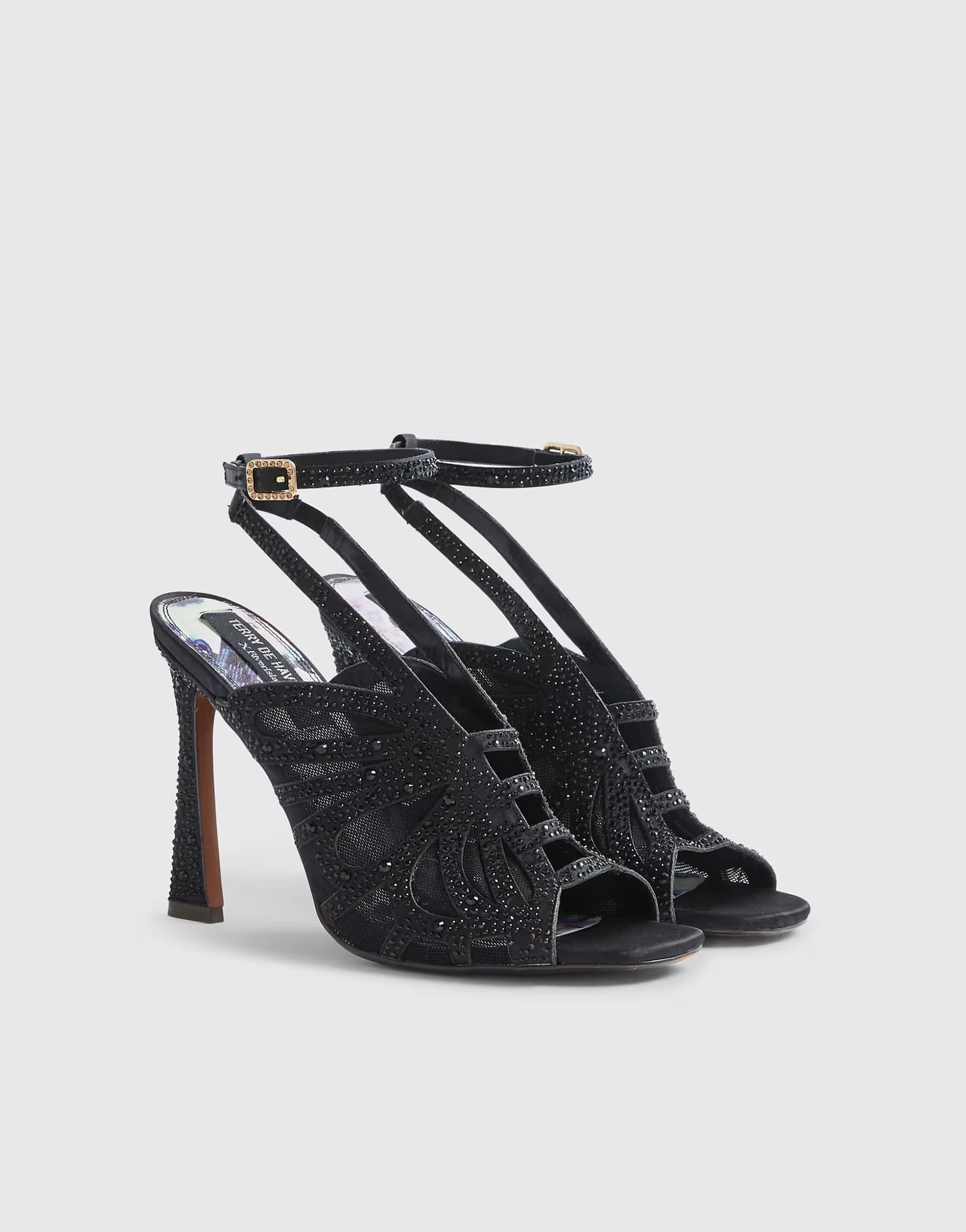 ASOS River Island Caged heels in black