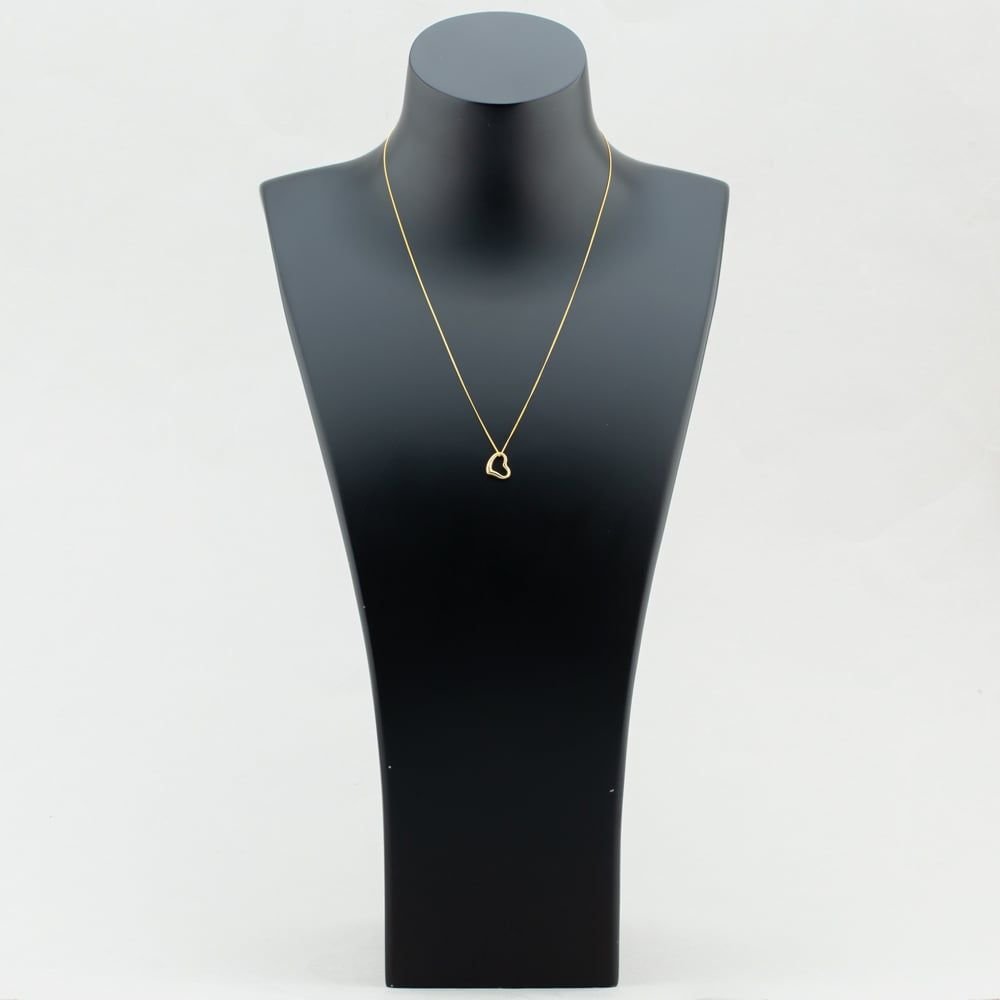T.H.Baker T.H.Baker Women's 9ct Yellow Gold Open Heart Necklace 1.61.4243 - 2