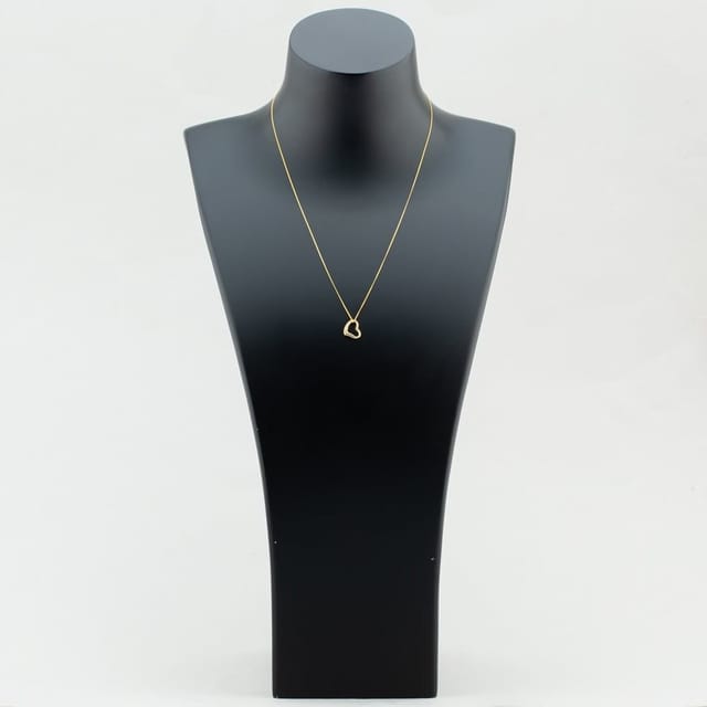 T.H.Baker T.H.Baker Women's 9ct Yellow Gold Open Heart Necklace 1.61.4243 - 2