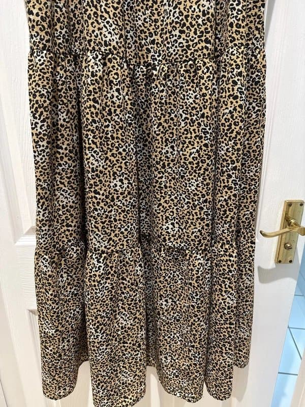 ASOS ASOS women’s leopard print maxi dress - size 8