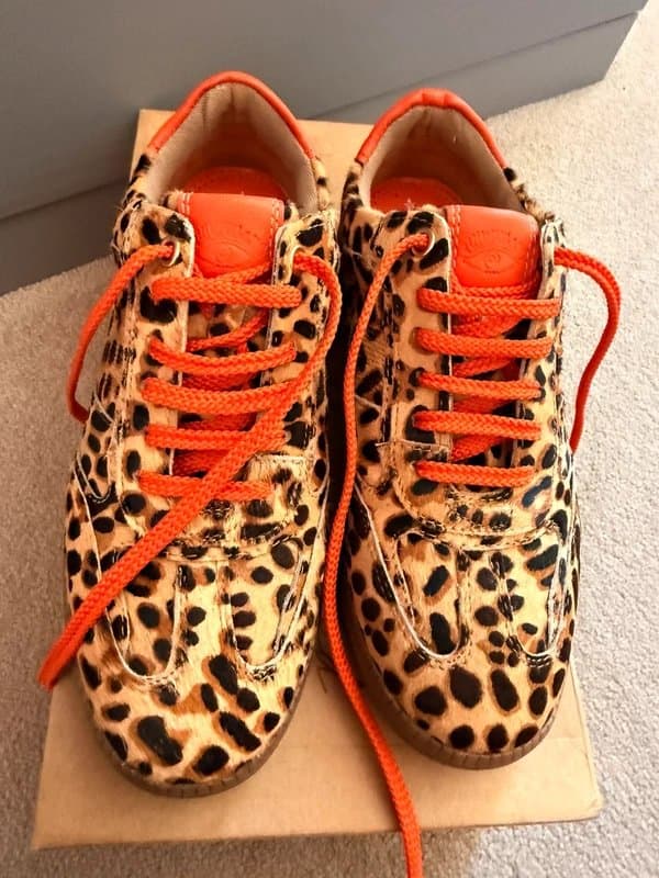 Never Fully Dressed Never Fully Dressed leopard pony trainers - size 4