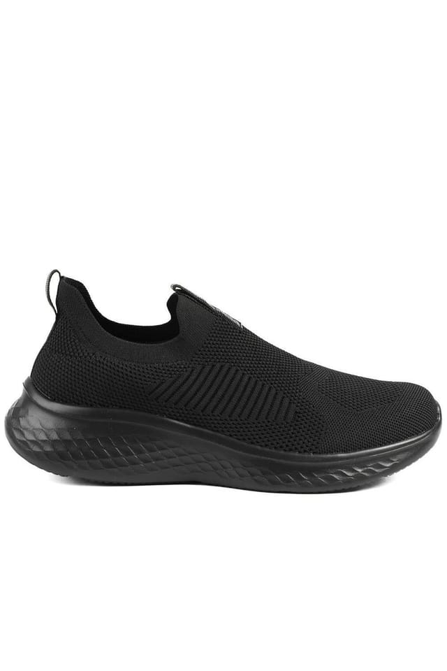 Pavers Pavers Women's Wide Fit Memory Foam Easy Step In Trainers in Black - 2