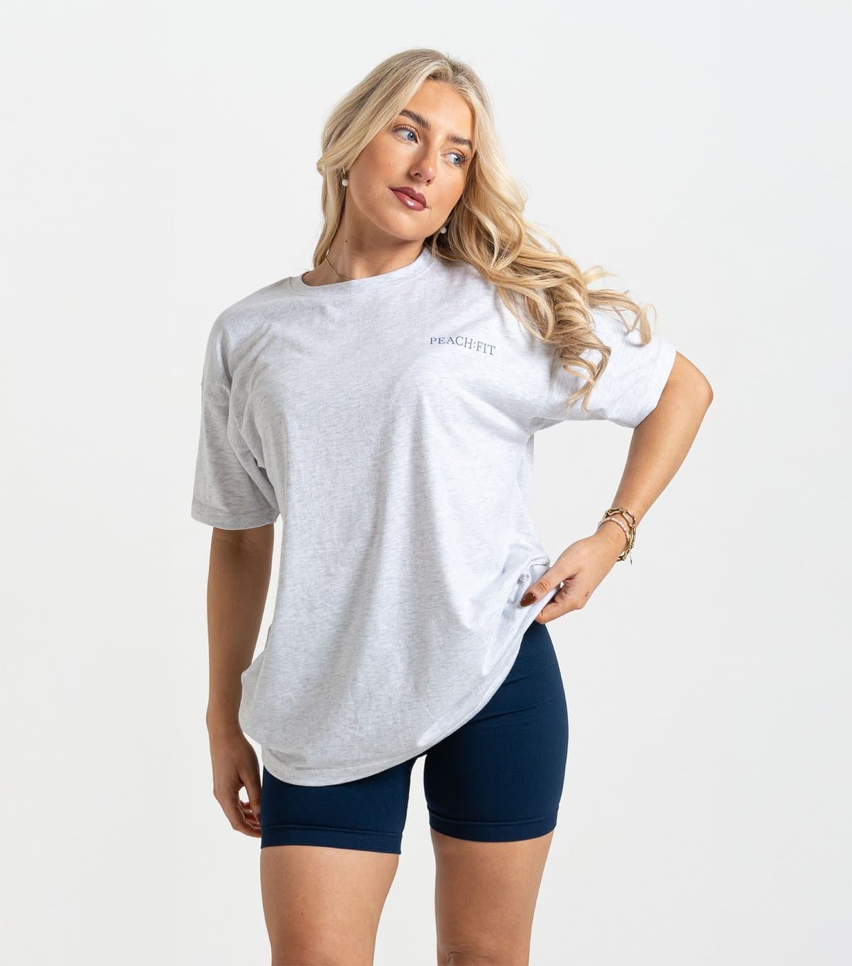 Peach Fit Peach Fit Grey Marl Heather T-Shirt