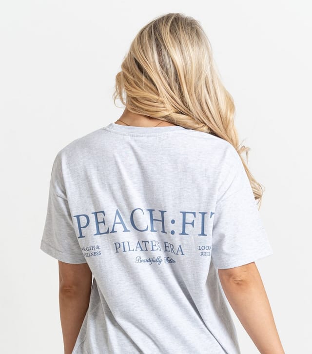 Peach Fit Women's Grey Marl Heather T-Shirt Peach Fit New Look - 3