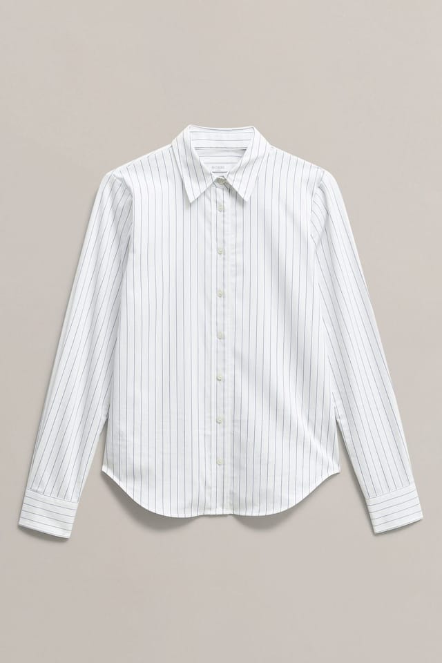 Hobbs London Hobbs London Women's Viola Long Sleeve Regular Fit Shirt in Cool White - 2