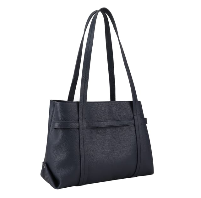 Dents Dents Women's Eaton Leather Shoulder Bag in Navy - 2