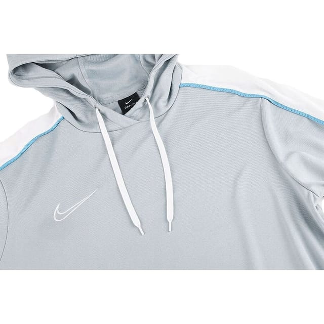 Nike Nike Men's Academy Dri-FIT Pullover Hoodie in Light Grey - 3
