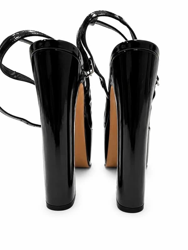 ASOS Design ASOS Design Black Patent Platform Heels