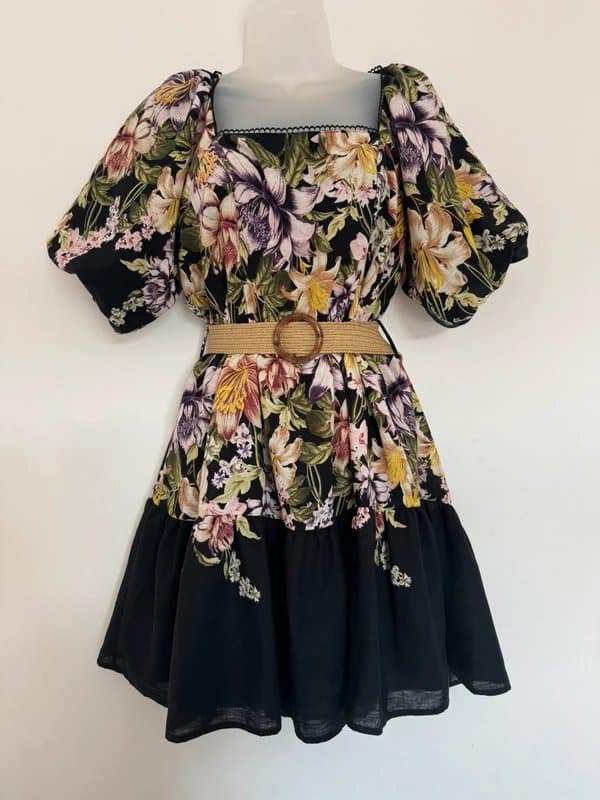 River Island * NEW * (no tags) River Island belted floral mini dress (RRP£69) UK 14