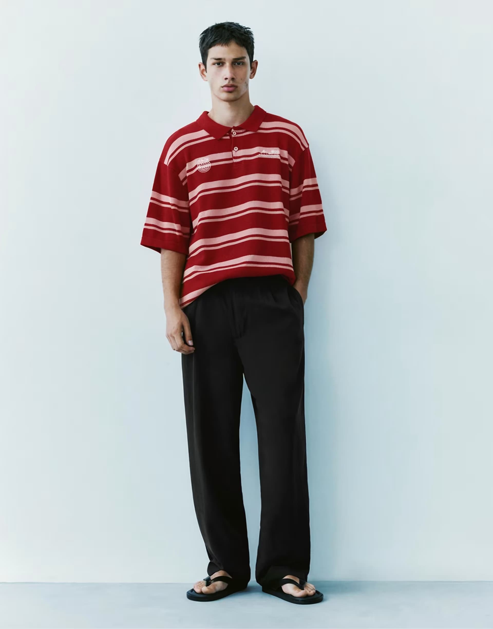 ASOS Pull&Bear Tailored jogging trousers in black