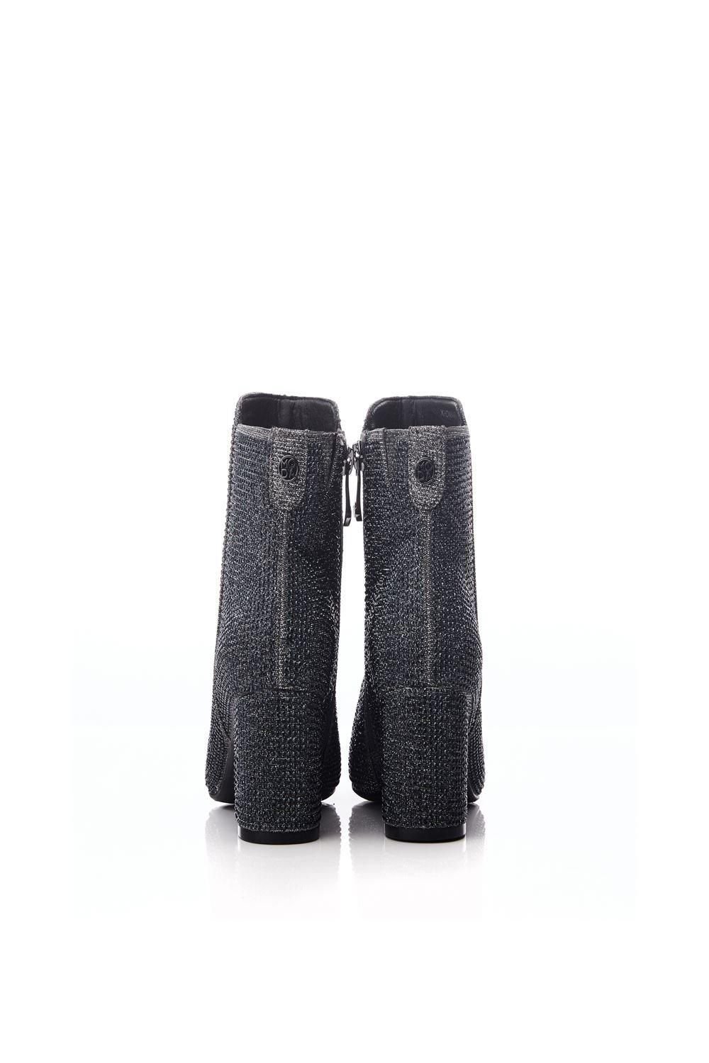 Moda In Pelle Moda In Pelle Women's 'Xiomara' Textile Heeled Boots in Metallic Silver - 3