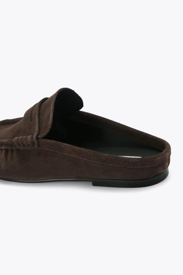 Steve Madden STEVE MADDEN Women's 'Rafe Dark Brown' Suede Flats in Dark Brown - 3