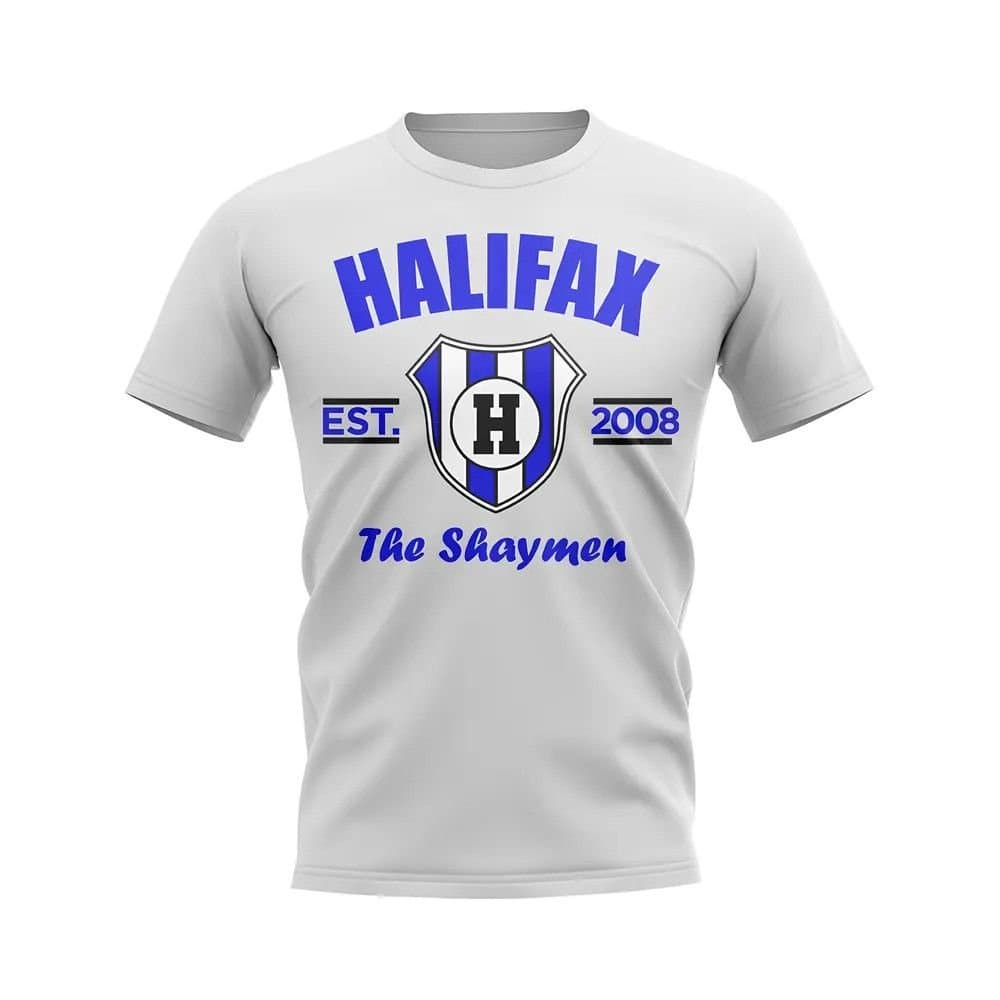 Halifax Halifax Men's Personalised Established Football T-Shirt in White