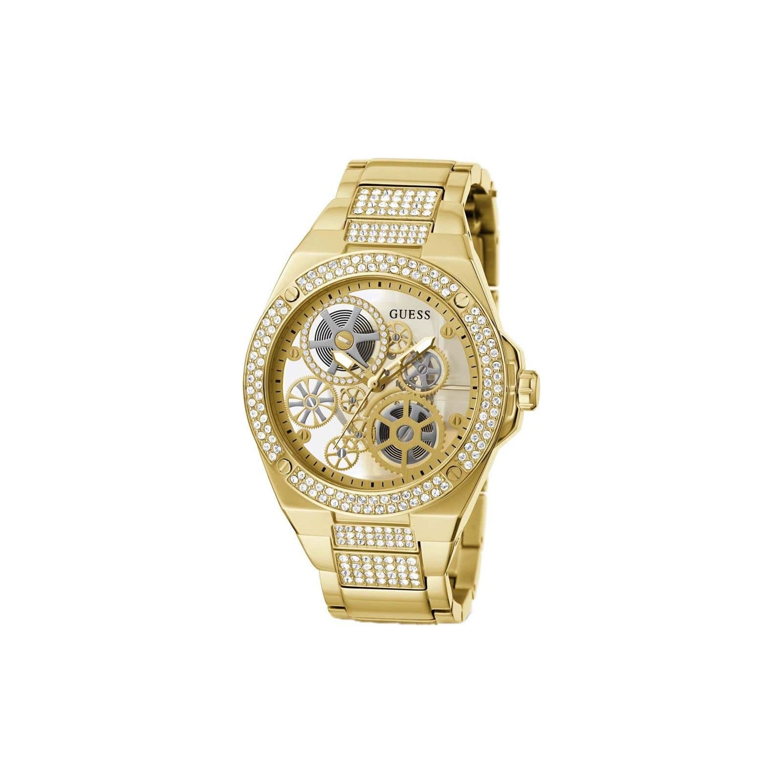 Guess Guess Men's GW0323G2 Reveal 45mm Quartz Watch in Gold