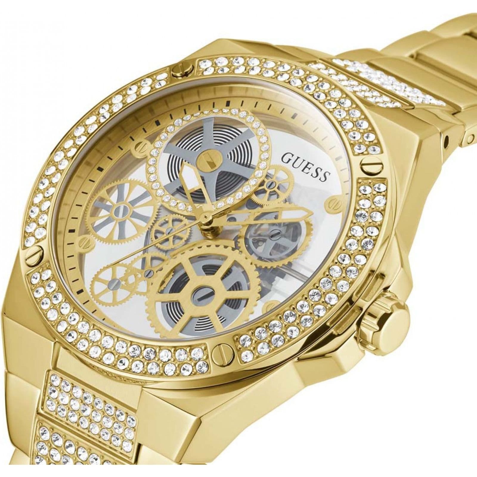 Guess Guess Men's GW0323G2 Reveal 45mm Quartz Watch in Gold - 4
