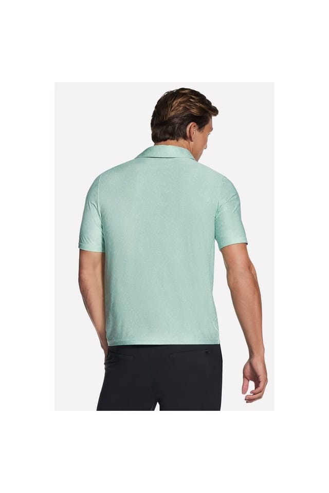 Skechers Skechers Men's GO DRI All Day Printed Polo in Aqua - 2