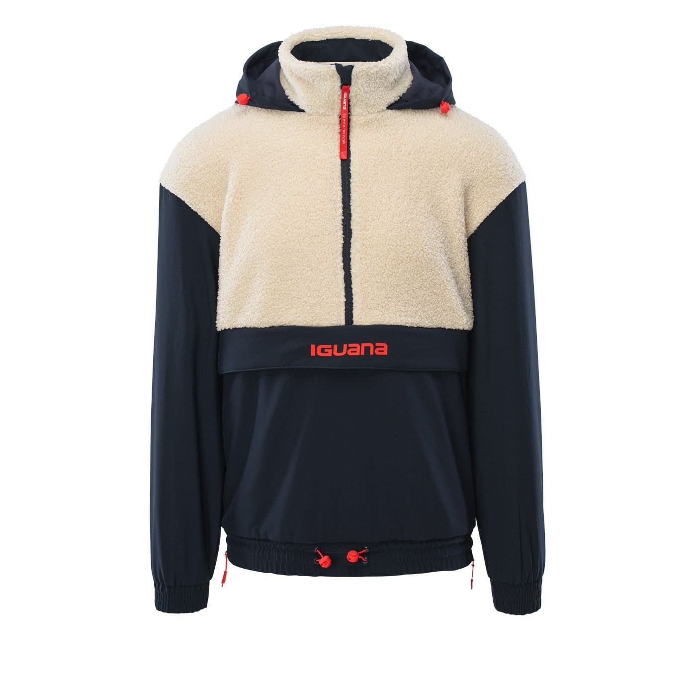 Iguana Iguana Men's Necker Hoodie in Navy