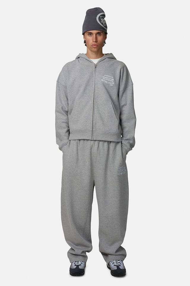 Good For Nothing Good For Nothing Men's Baggy Joggers with Embroidered Logo in Grey - 2