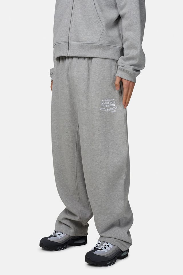 Good For Nothing Good For Nothing Men's Baggy Joggers with Embroidered Logo in Grey - 3