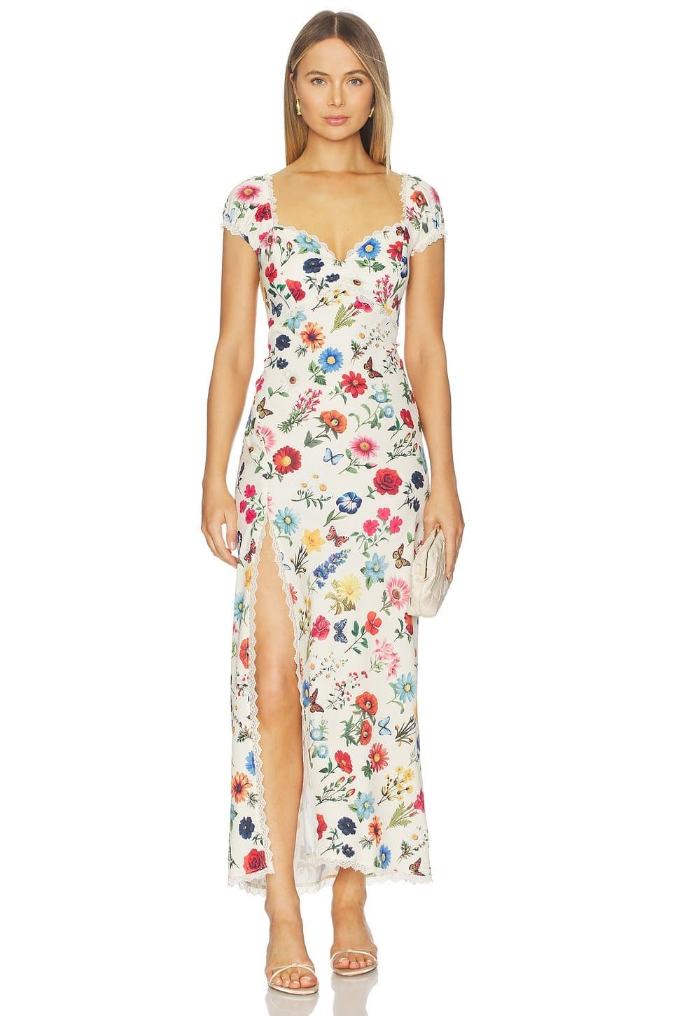 revolve Revolve Floral Print Midi Dress in French Floral