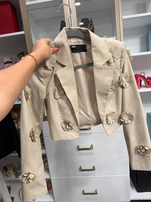 ASOS Asos Luxe cropped blazer