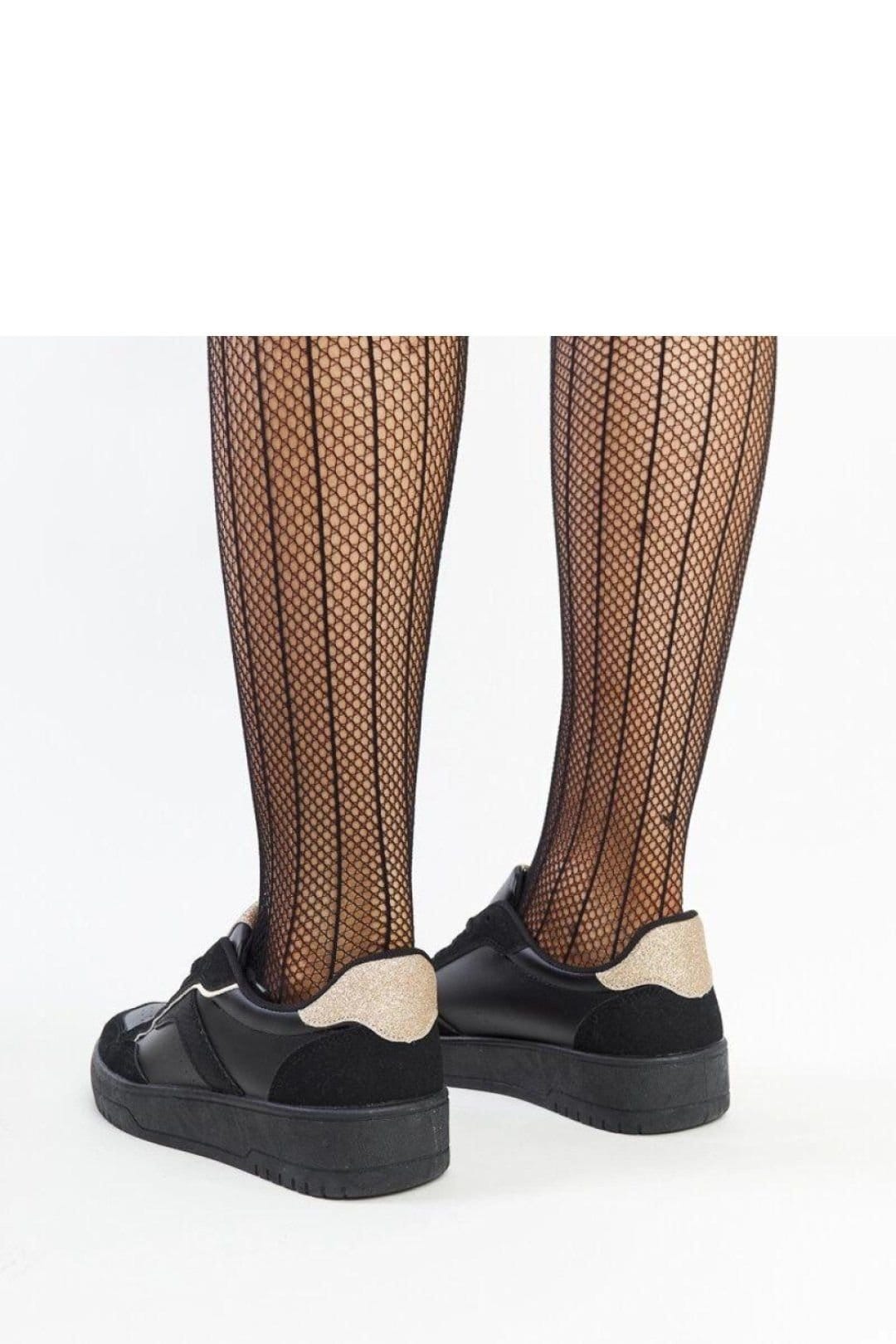 Love Lace Love Lace Women's Platform Lace Up Rubber Sole Sneakers for Spring Summer in Black - 4