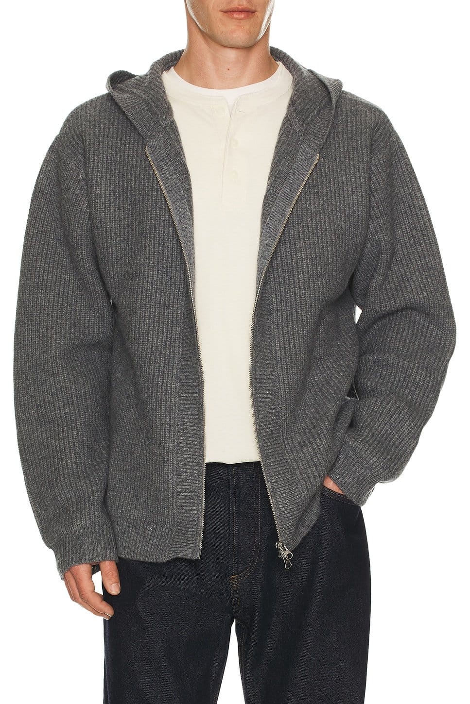 revolve Wool Zip Hoodie - 1