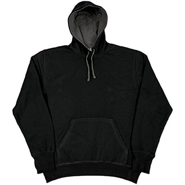 SG SG Men's Contrast Hooded Sweatshirt Hoodie in Black - 3