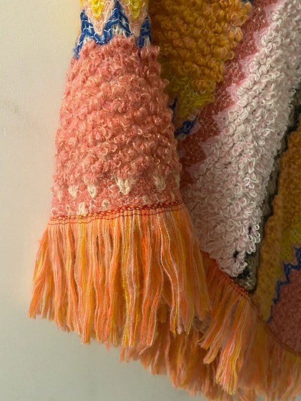 Never Fully Dressed Ayla Pink Fringed Poncho