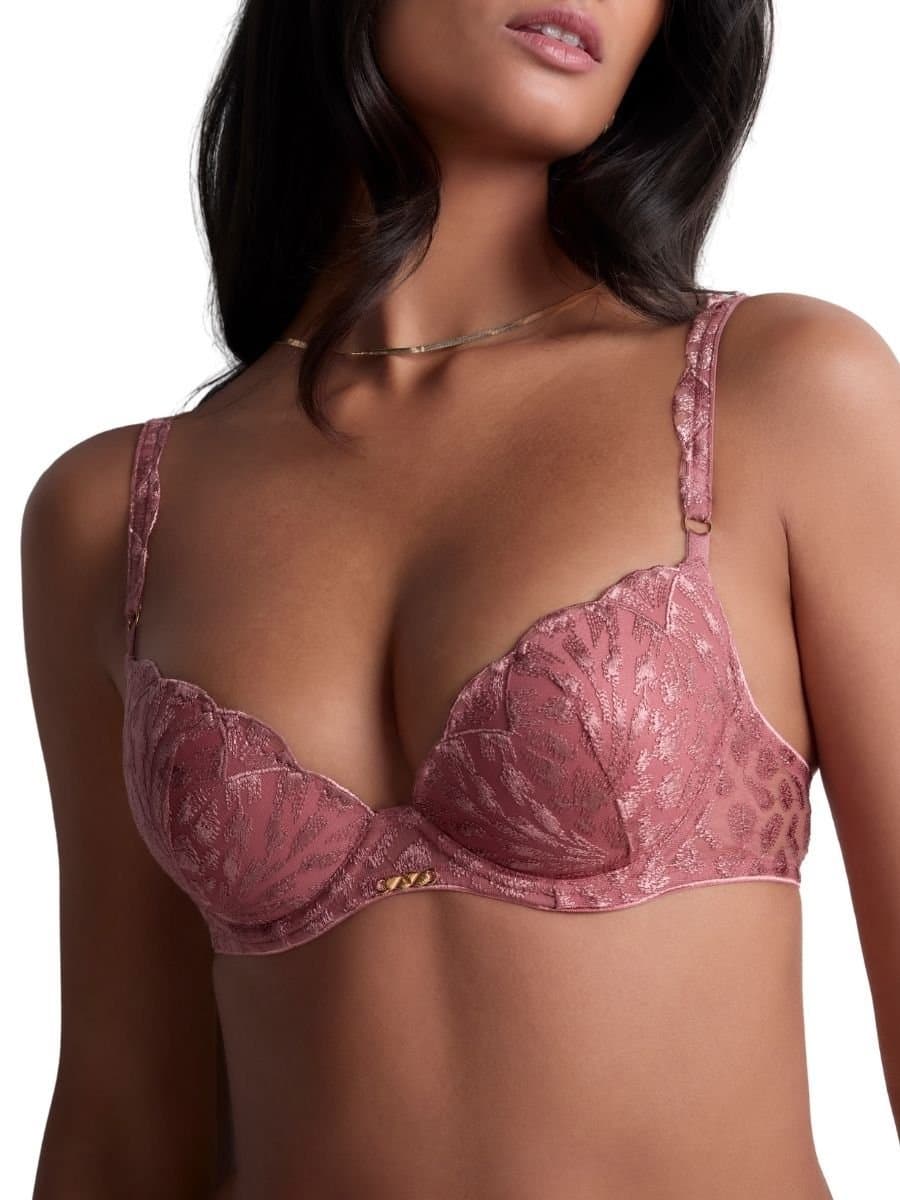 Aubade Aubade Women's Crazy In Love Moulded Push Up Bra in Pink