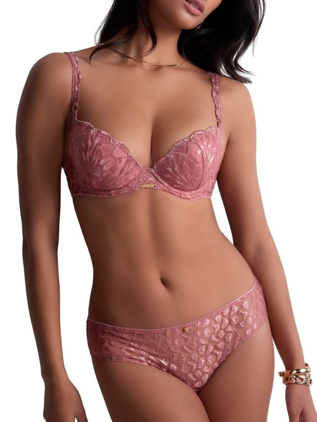 Aubade Aubade Women's Crazy In Love Moulded Push Up Bra in Pink - 3