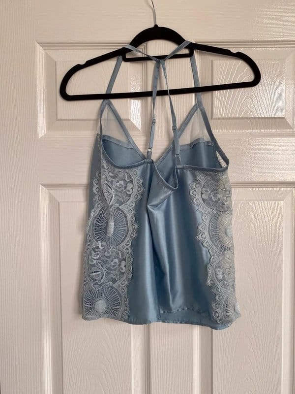 ASOS Blue Satin and Lace Cami - 1
