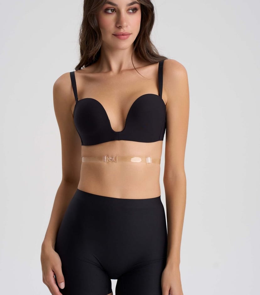 Nude Intimates Women's Transparent Low Bra Strap Nude Intimates New Look - 1
