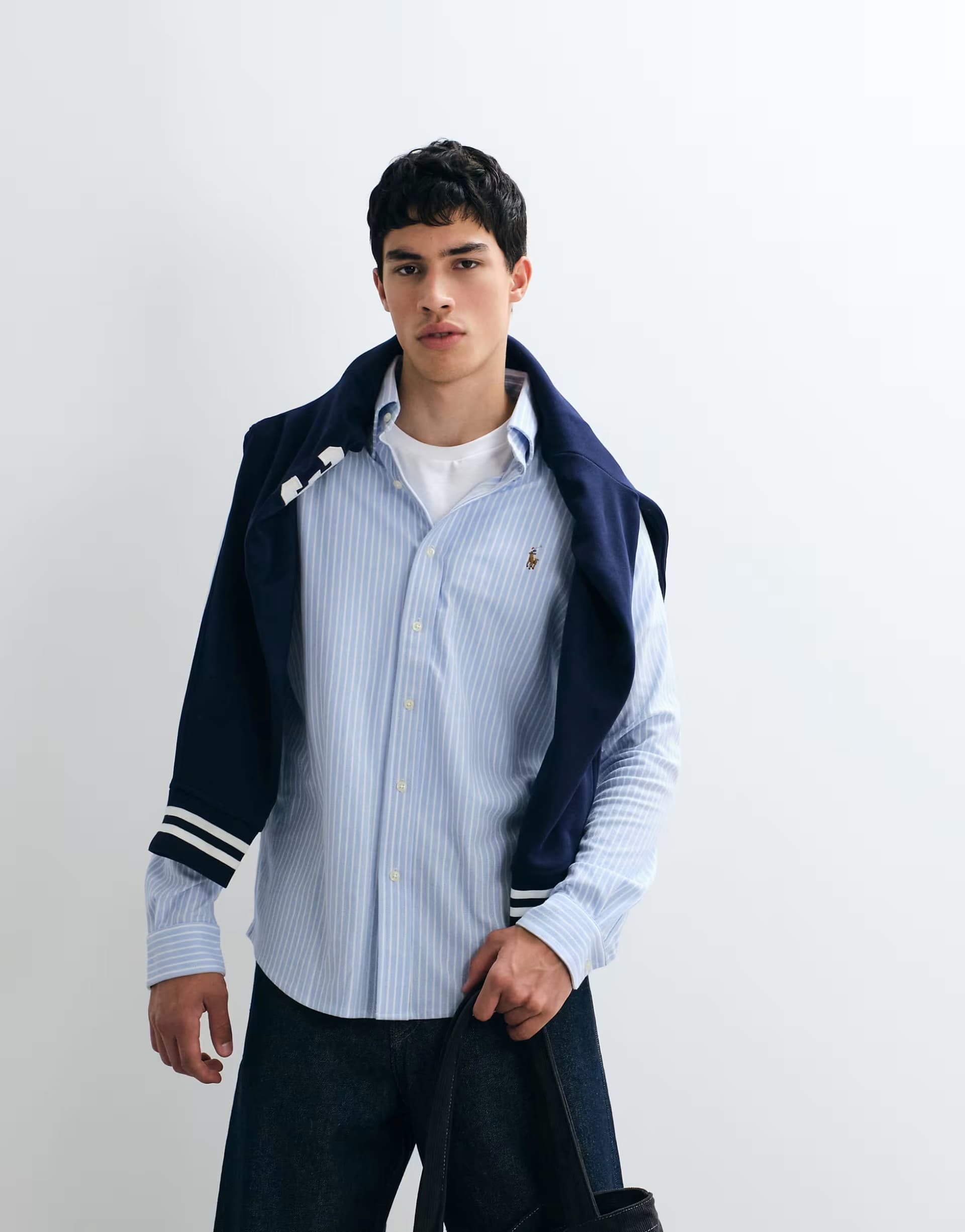 ASOS Polo Ralph Lauren long sleeve sport shirt in blue