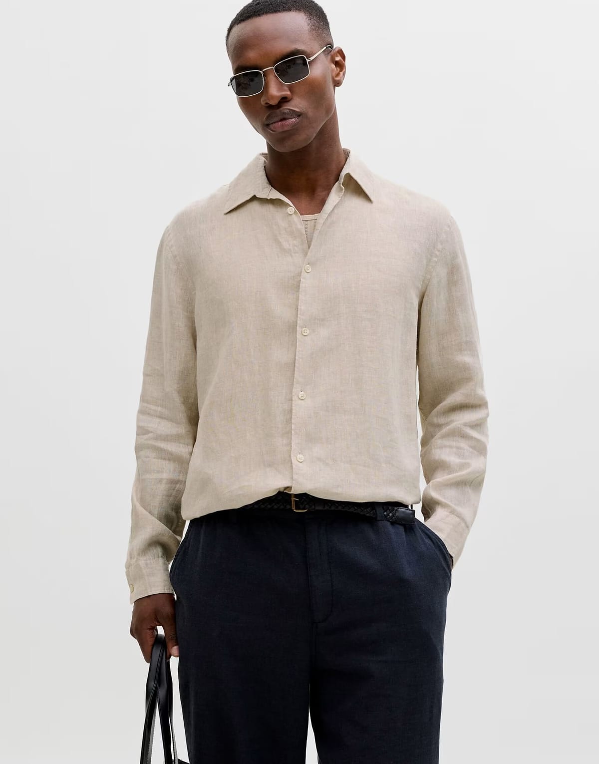 ASOS Jack & Jones Shirt in silver lining - 1